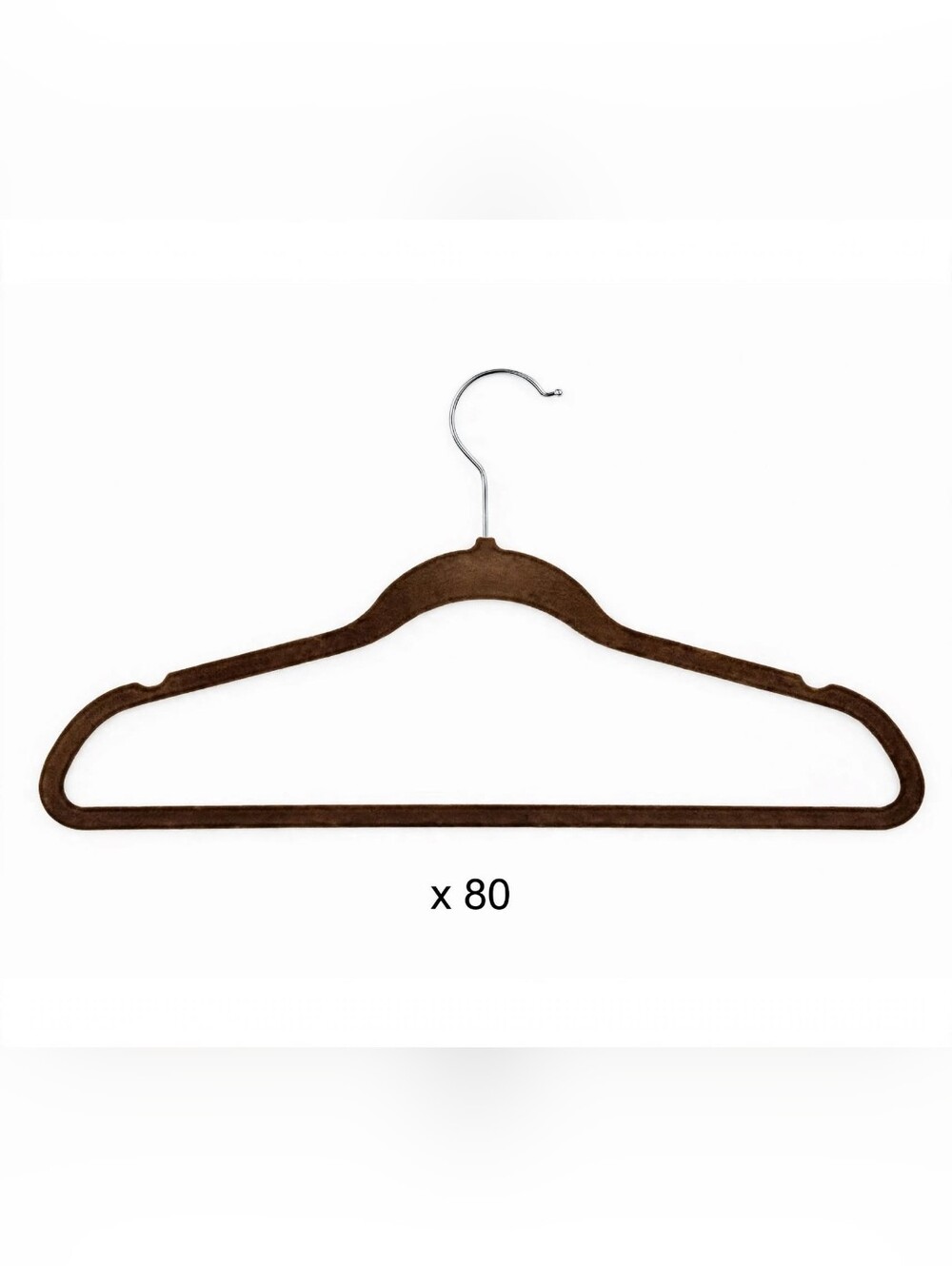 Joy Mangano Huggable Hangers 80pc Set Brown Vintage NIB